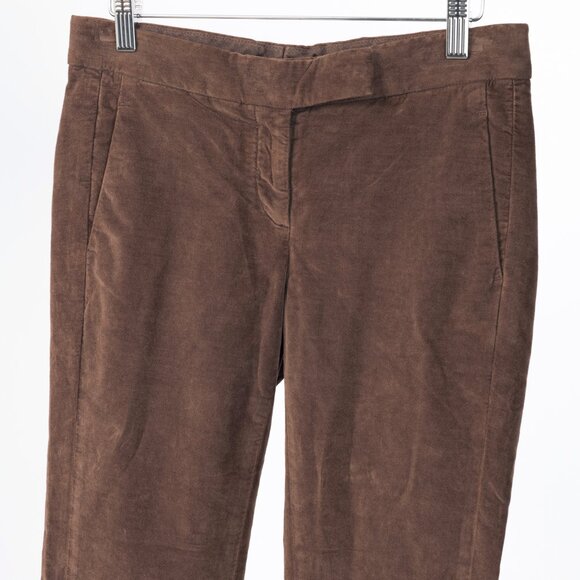 Brunello Cucinelli Brown Velvet Slim-Fit Pants - Picture 3 of 14